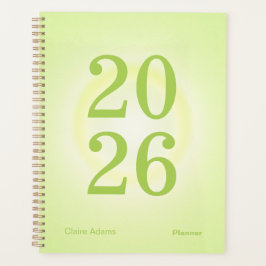 Agenda Lime Green Aura Big Year Planner