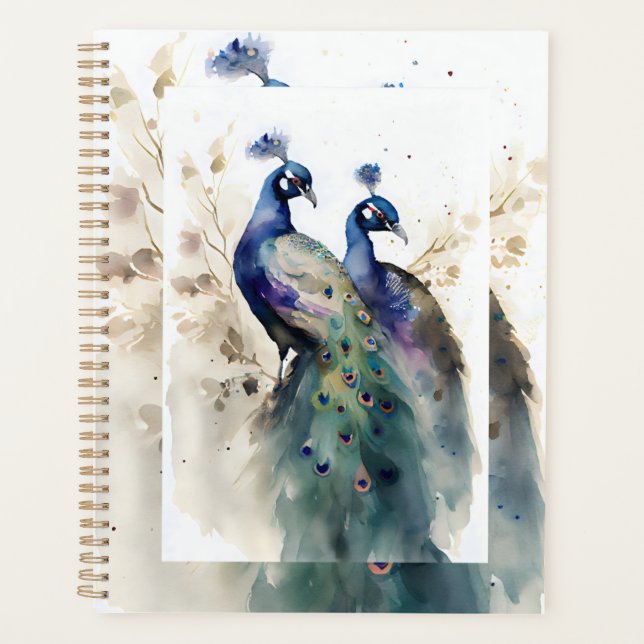 Agenda Linda Aquarela Pair Planner (Frente)