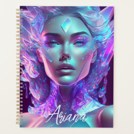 Agenda Linda Arte Ai Bonito Icy Glass como Mulher
