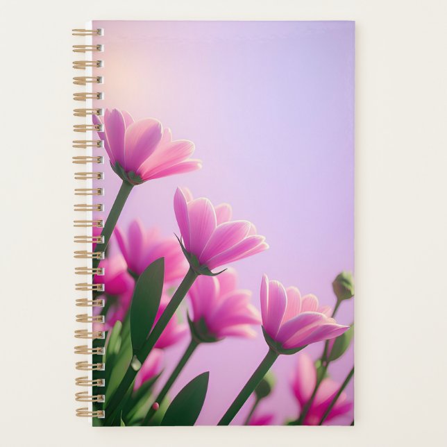 Agenda Linda flor rosa (Frente)
