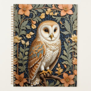 Agenda Linda Vintage Barn Owl William Morris Inspirou