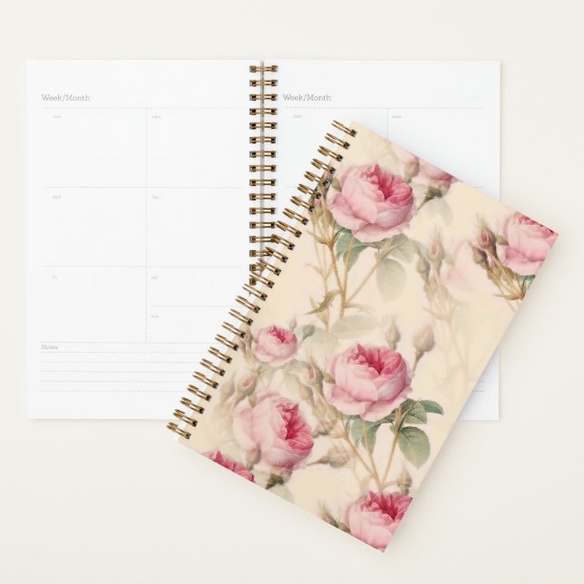 Agenda Linda Vintage Floral (Exibição)