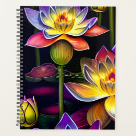 Agenda Lindos Flores de Lotus à Noite