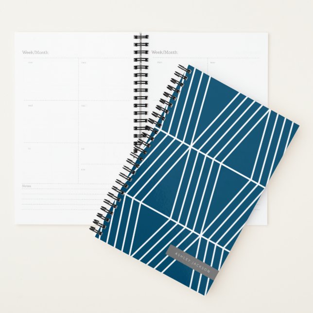 Agenda Linhas Geométricas Modernas (Exibição)