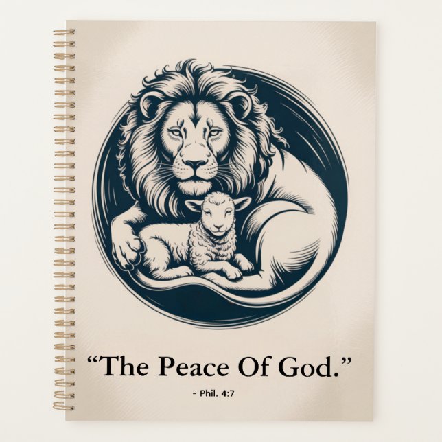 Agenda Lion & Lamb Peace - Prophetic Harmony Art (Frente)