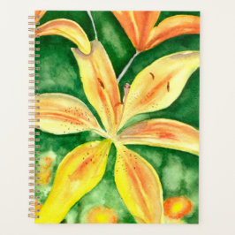 Agenda Lírios amarelos no jardim