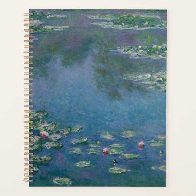 Agenda Lírios d'água de Claude Monet Planner (Frente)