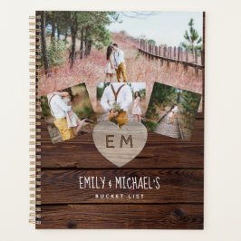 Agenda LISTA DE BALDES Fotografias Rústico Roxo Floral