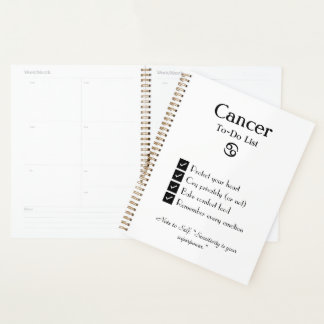 Agenda Lista de canceres a Fazer