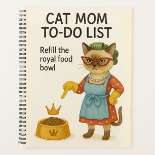Agenda Lista de tarefas da Mamãe do Gato
