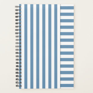 Agenda listrado azul