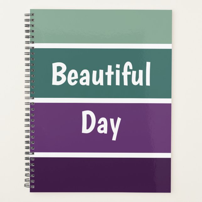 Agenda Listras Verdes E Roxas (Frente)