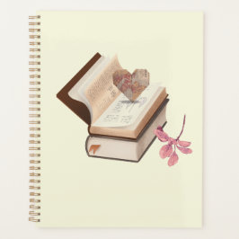 Agenda Livro com mapa amante & flor