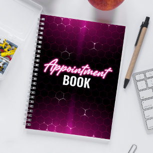 Agenda Livro de Agendamentos do Salão de Cabelos Preto e