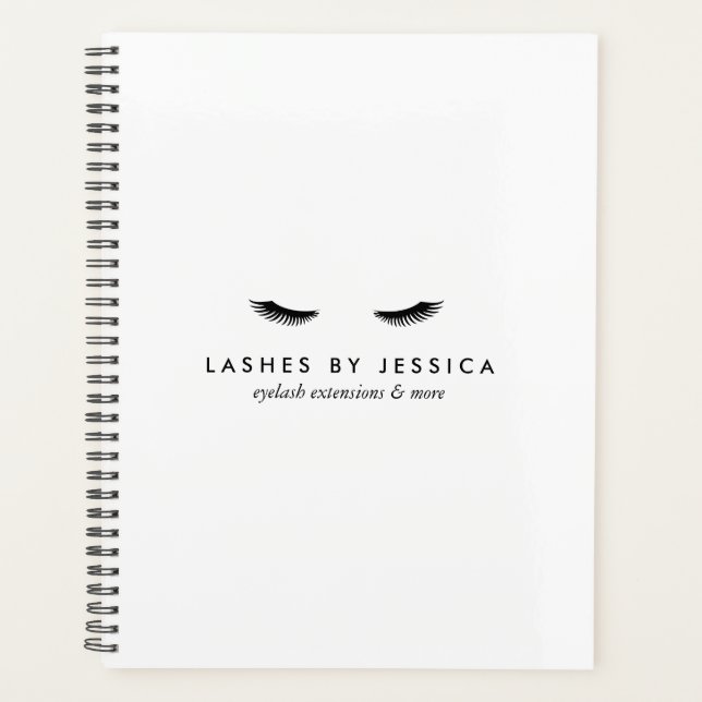 Agenda Livro de Compromissos Clássico de Glam Eyelashes (Frente)