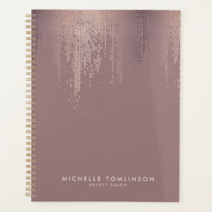 Agenda Livro de Compromissos da Chuva de Confetti Dourada