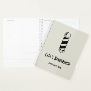 Agenda Livro de Compromissos Personalizado da Barbershop 