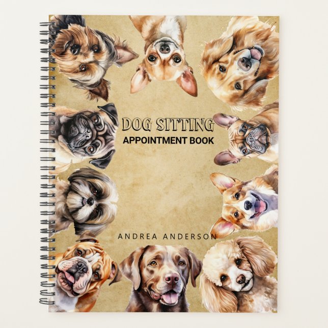 Agenda Livro de Compromissos Personalizado de Cachorro Mo (Frente)