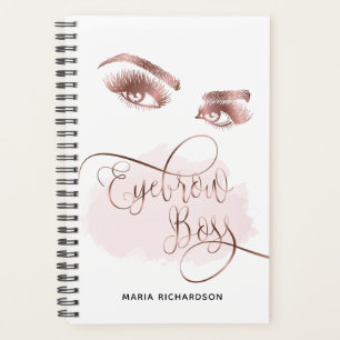 Agenda livro de marcação do chefe da sobrancelha