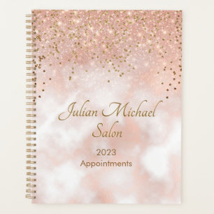 Agenda Livro de Nomeação do Salão do Cabelo Dourado El