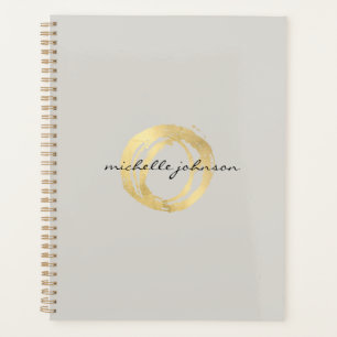Agenda Livro de Nomeações do Círculo Dourado Pintado de L