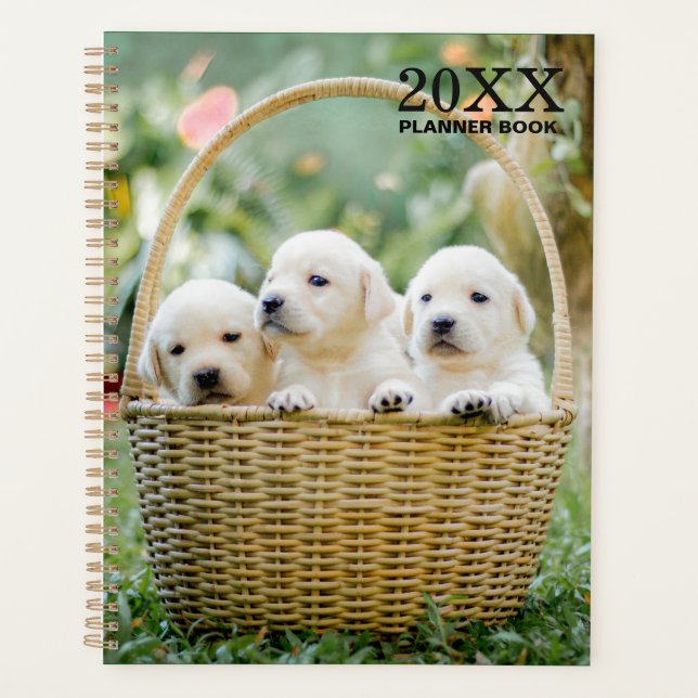 Agenda Livro de Planeamento Mensal Sem Data de Cachorrinh (Frente)