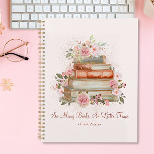 Agenda Livros de Citações Personalizadas e Rosas Pink Vin