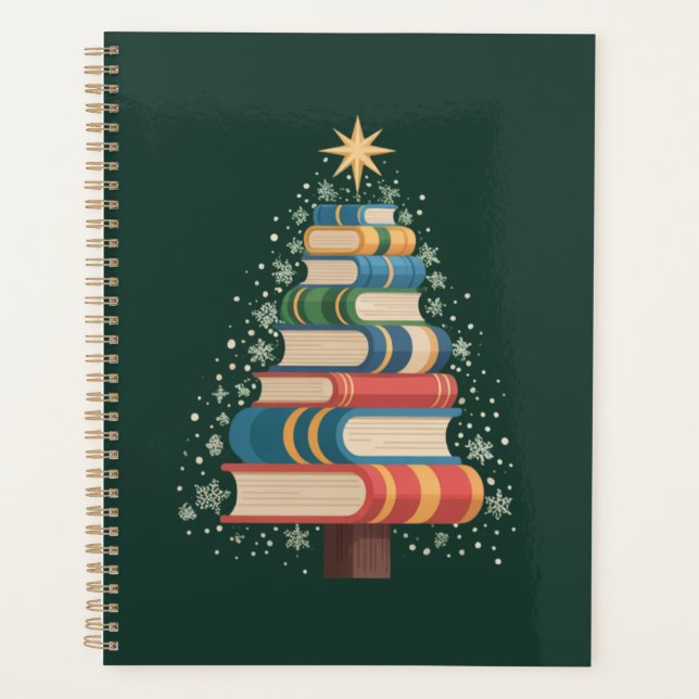 Agenda Livros de Natal para Professores Árvore Leituras d (Frente)