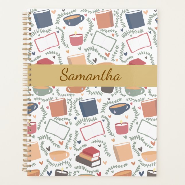 Agenda Livros, Velas E Chá (Frente)