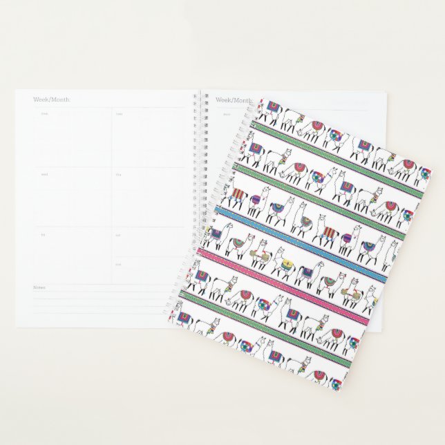 Agenda Llama Stripe Pattern (Exibição)