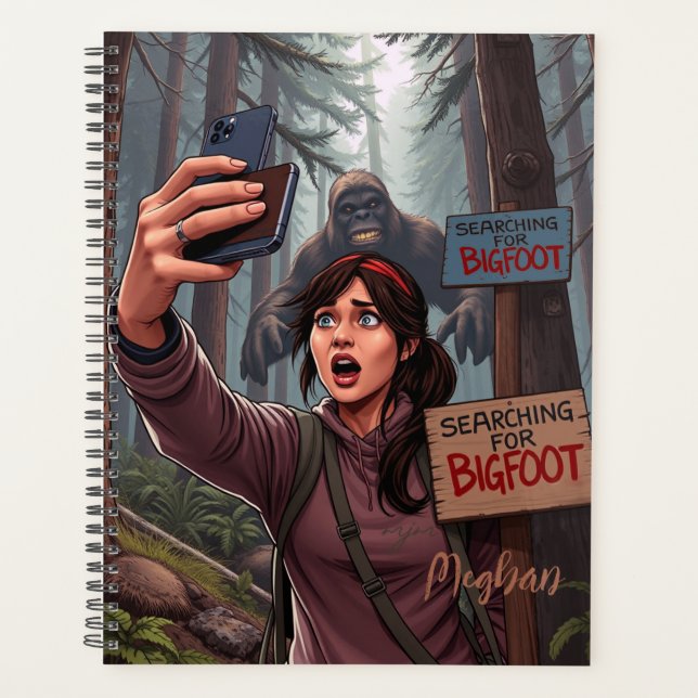 Agenda Localizando Selfie Sasquatch Bigfoot (Frente)