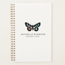 Agenda Logotipo bonito da Borboleta de Aquarela Simples