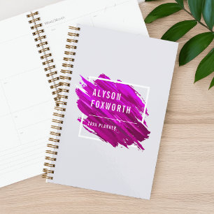 Agenda Logotipo de pintura de abstrato personalizado