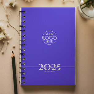 Agenda Logotipo de texto sobreposto azul elétrico semanal