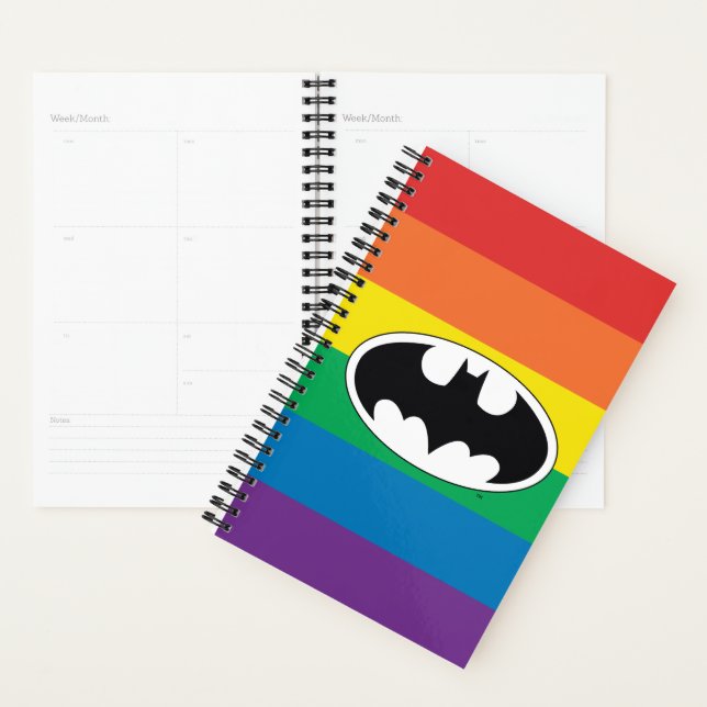 Agenda Logotipo do Batman Rainbow (Exibição)
