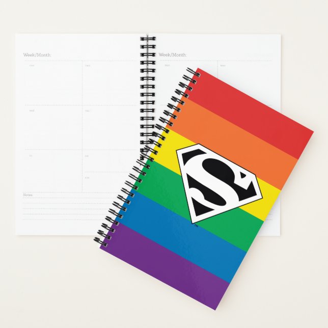 Agenda Logotipo do Super-Homem Rainbow (Exibição)