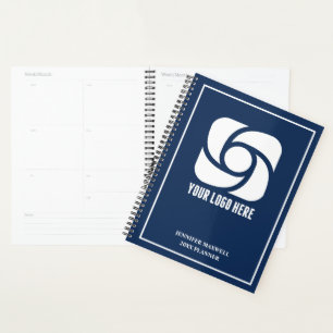 Agenda Logotipo Empresarial Azul Marinho Personalizado 20
