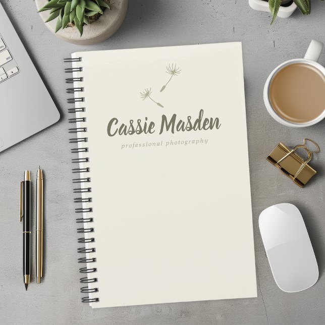 Agenda Logotipo Empresarial Botânico Rústico de Semente d (Criador carregado)