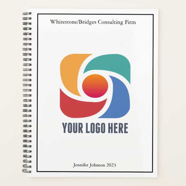 Agenda Logotipo Empresarial Personalizado Profissional 20 (Frente)