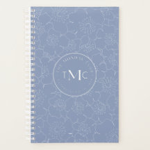 Logotipo Floral Azul TMC