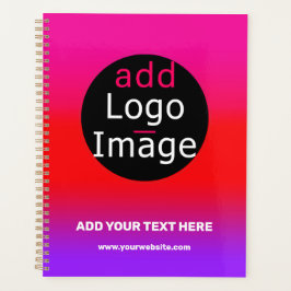 Agenda Logotipo gráfico comercial personalizável Magenta 