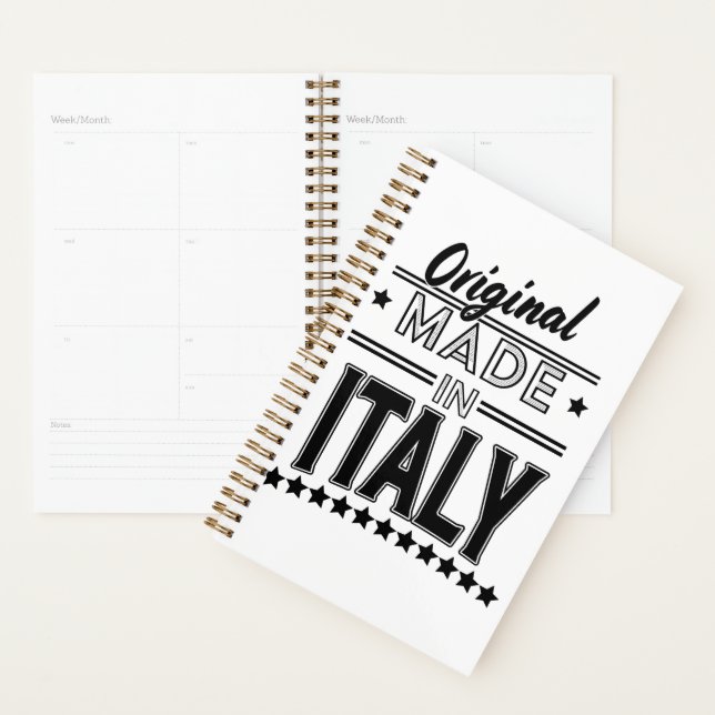 Agenda Logótipo original fabricado em Itália (Exibição)