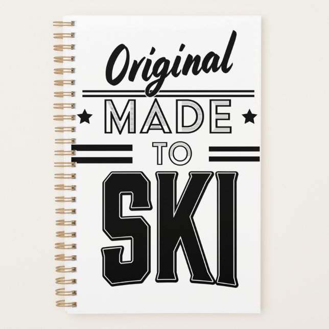 Agenda logotipo original Made to Ski (Frente)