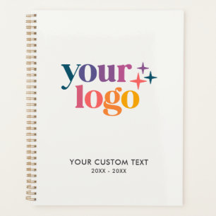 Agenda Logotipo Personalizado Branco Desligado para Negóc