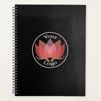 Agenda LOGOTIPO Personalizado De Couro Preto