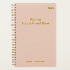 Agenda Logotipo Personalizado Minimalista Elegante Rosa