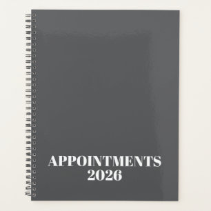 Agenda Logotipo preto branco monograma iniciais negócios