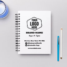 Logotipo preto e branco personalizado para empresa