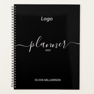 Agenda Logotipo profissional preto