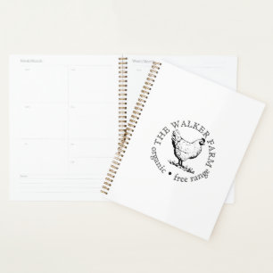 Agenda Logotipo Promocional de Pequena Empresa Agrícola